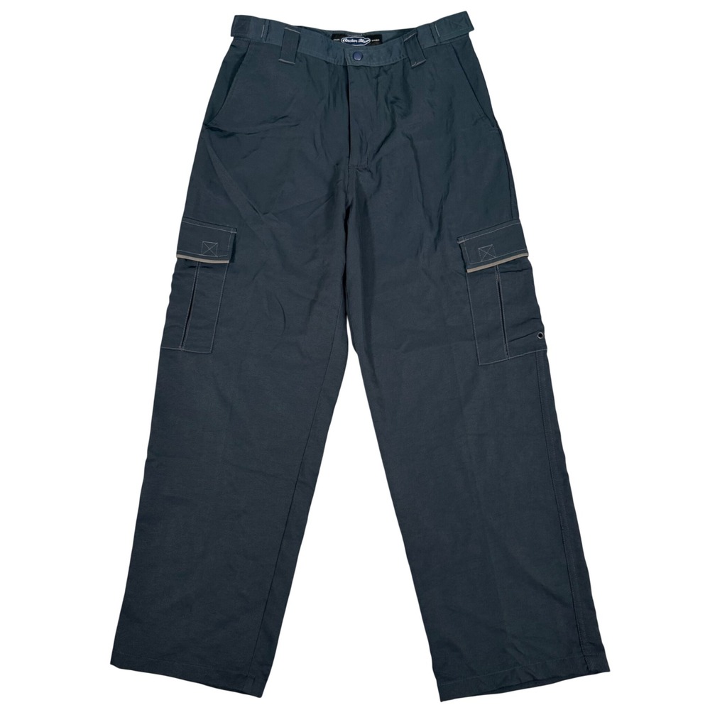 Vintage Anchor Blue Cargo Pants Mens 32x29 Navy Nylon Y2K Skater Utility